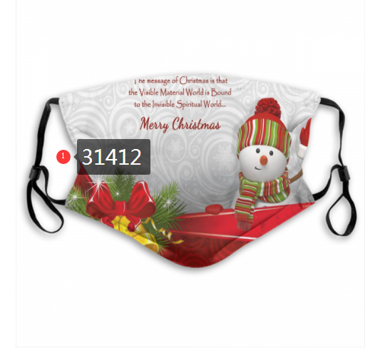 2020 Merry Christmas Dust mask with filter 11->mlb dust mask->Sports Accessory